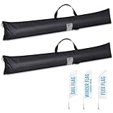 Aliceset 2 Pcs flag carrying case storage Bag feather flag cloth flag color guard banner carrier teardrop flag pole bags Kit Waterproof Oxford Mic Stand Tripod Carrying Case Portable