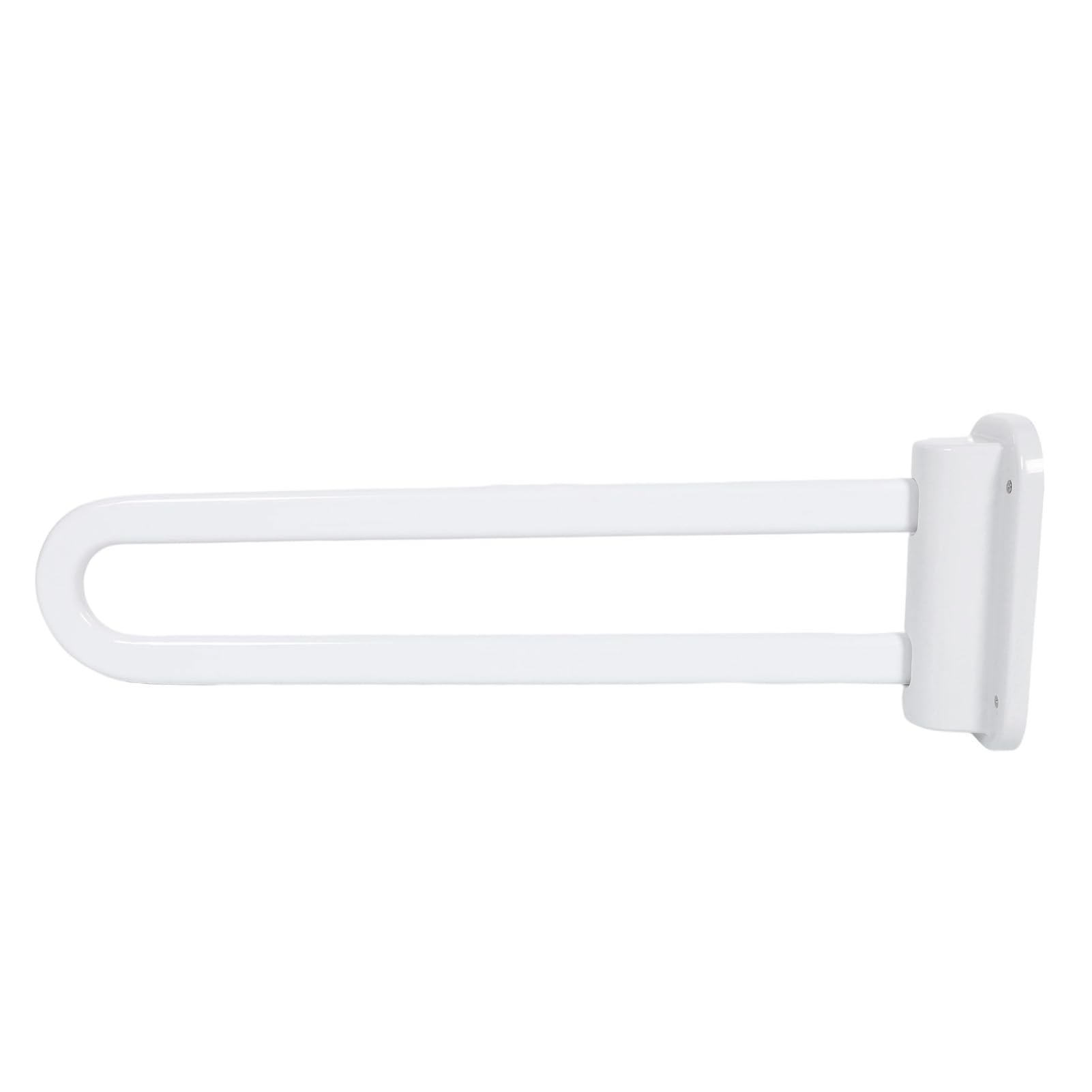Barra de Apoyo Abatible, Diseño que Ahorra Espacio, Barra de Seguridad Plegable para Baño, Acero Al Carbono, Montada en la Pared con Accesorios de Instalación para Inodoros y Baños Pequeños