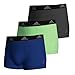 Produktbild adidas Herren Boxer Boxershorts Unterhose Trunk Active Micro Mesh 3er Pack, Farbe:Mehrfarbig, Artikel:-971 Carbon/Green/Blue, Größe:S