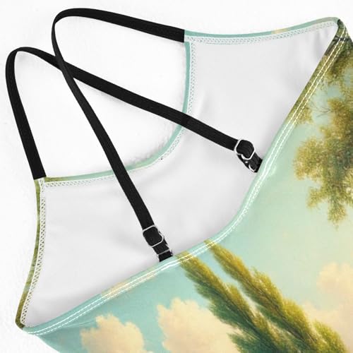 Farmhouse River Field Girls Bathing Suit Swimsuit Swimwear Summer Beach One Piece Swimsuits4