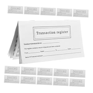 Veemoon 20 Stück Transaction Register Geschäftsbücher