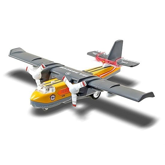 DEOXY Aircraft Toy Diecast Metal Alloy Model Air Plane Military Air Force Seaplane Pullback Toys with Lights and Sounds Fighter Jet for Kids Boy Girls Children (Yellow Plane) (B0D94L1DP3) Amazon Price History, Amazon Price Tracker