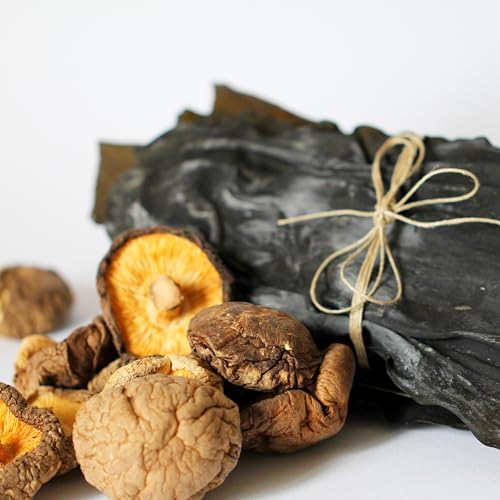 FUJIMAN Dashi Brühe Beutel, küchenfertig | Dashi Paket aus Shiitake & Kombu - japanische Würzbrühe| vegan, glutenfrei, laktosefrei, ohne Geschmacksverstärker (5 x 8 g)