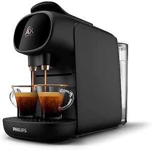 Versuni PHILIPS L’OR Barista Sublime Capsule Coffee Machine, Double Shot, 1 or 2 Cups, Full Coffee Menu, Black (LM9012/60)