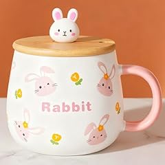 Rabbit 420ml Mug with Lid