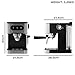 Daewoo 20bar Espresso Coffee Maker With Steam Wand, Barista Quality Coffee, For Ground Coffee