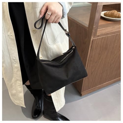 Bolso tote de ante para mujer, informal, de gran capacidad, para ir al trabajo o uso diario miniatura 2