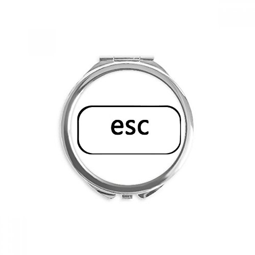 Miroir rond maquillage clavier esc anti-encombrement pour petits sacs à main