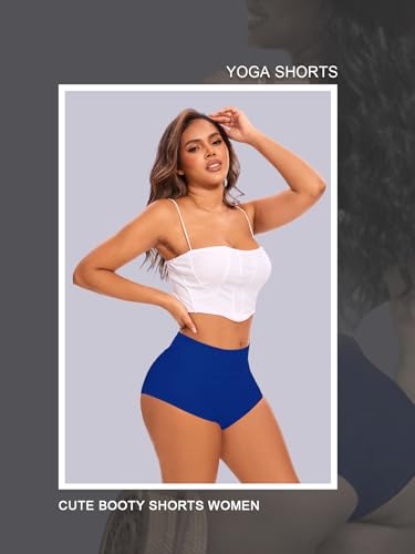 Cut Out Yoga Shorts Booty Butt Lifting Scrunch Shorts High Waisted Workout Gym Active Hot Pants - Image 5