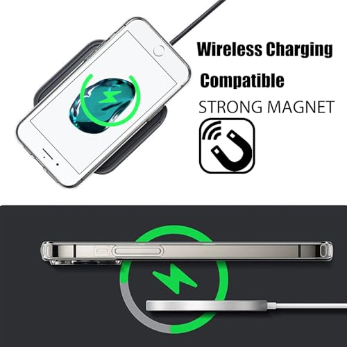 Image of FanTEK Phone Case Compatible with iPhone 7 Plus & iPhone 8 Plus 5.5 Inch, Magnetic Clear Case Protective Bumper Hard Back Cover