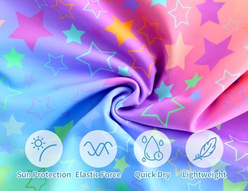 Image of TENVDA Girls Swimsuit Summer Beach Sport Halter Bathing Suits One Piece Swimwear for 2-12 Years Old Kids