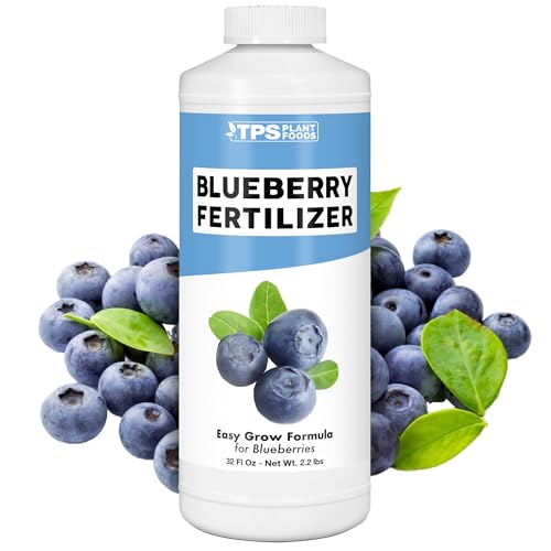 TPS NUTRIENTS Blueberry Fertilizer for Acid Loving Fruit and Berry Gardens, Liquid Plant Food, 32 oz (1 Quart)