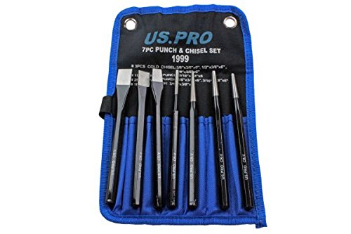 Punch et burins 7PC US Pro chasse goupille haute resistance