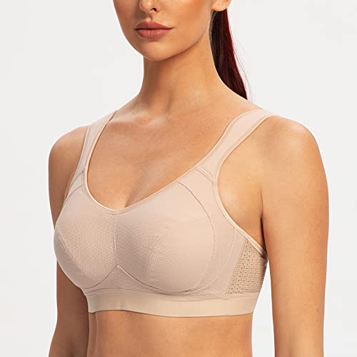 Women's High Impact Support Wirefree Bounce Control Plus Size Workout Sports Bra3