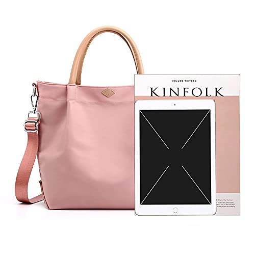 Sac à main en nylon noir léger et spacieux au format Medium