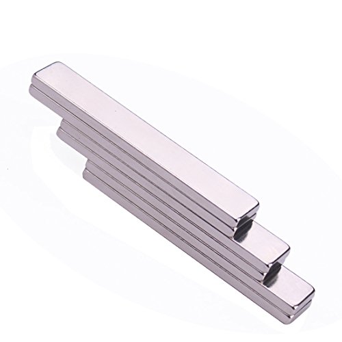 6Pcs Neodymium Bar Magnet, Diy, Construction, Science, Craft And Office Strong Rare Earth Metal Neodymium Magnets - 60 X 10 X 3 Mm #TOP3