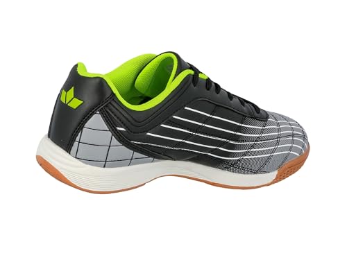 Lico Rockfield Herren Hallenturnschuh, Schwarz/ Grau/ Lemon, 43 EU
