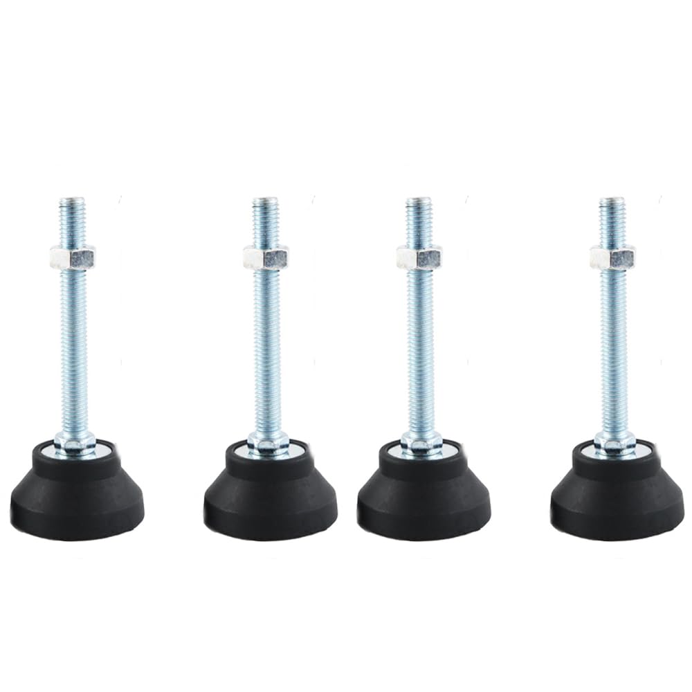 Furniture Leveling Feet, 4 pcs M8 Heavy Duty Height Adjuster Foot Feet Leveler Thread Size for Tables Chair, Sofa, Workbench