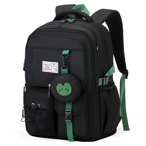 FRONET Mochilas Escolares Adolescentes Niñas y Niños Bolso Mochila Escolar 7 8 9 10 11 12 13 14 15 16 Años Niña Niño Colegio Mochila Infantil Daypack Kawaii School Bag Backpack