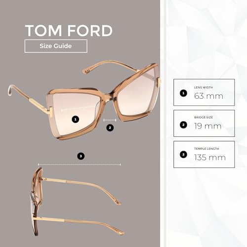 Tom Ford Gia FT0766 Square Sunglasses for Women +BUNDLE with ACCESSORY EYEWEAR KIT4