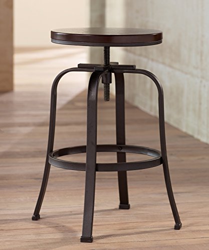 image for Elm Lane Radin Hammered Bronze Metal Swivel Bar Stool Brown 29