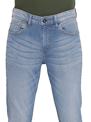 Image of Red Tape Men Light Blue Solid Jeans
