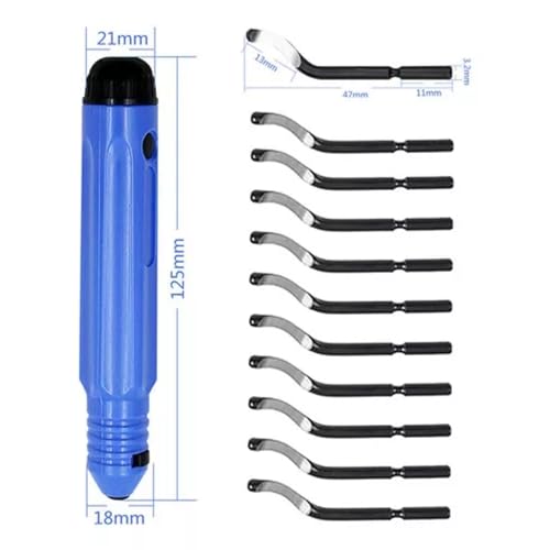 Escareador/Rebarbador Manual Kit Com 10 Lâminas (rasquete)
