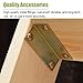 HWF Escalera Cama Litera Madera Escalera de Cama Doble Tipo Loft con...