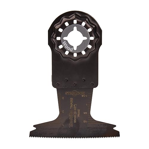 Makita B-64864 Multi-Tool Starlock Plunge Cut Saw Blade Tma052 HCS, Black