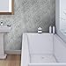 Peel and Stick Classic Linear Grey White Stone Mosaic Tile Kitchen Backsplash Bathroom MTO0213