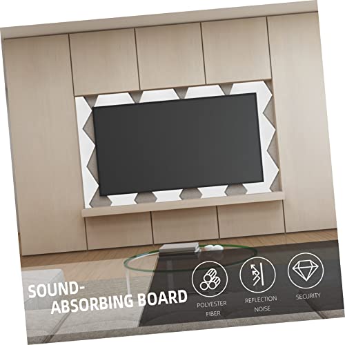 ERINGOGO 5 Piezas Paneles de Fibra de Poliéster Absorbentes de Sonido para Pared para Teatro en Casa KTV Grabación -Tablero Adhesivo Acústico para Reducción de Ruido miniatura 4