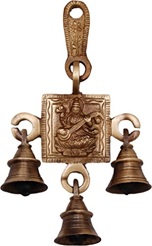 eCraftIndia Swastik Brass Hanging Bells