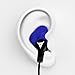 Decibullz - Contour Custom Fit Earphones, Easily Fitted to The Exact Shape of Your Ear, These Sportbuds Never Fall Out (Blue)