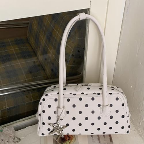 Sac bowler rétro tendance avec poignée robuste et fermeture éclair de sécurité pour femme - 4