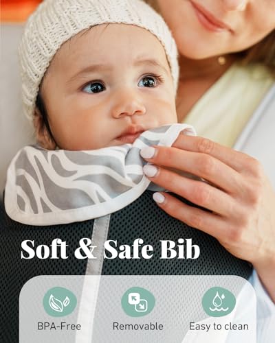 Image of MOMTORY Safety-Certified 6-in-1 Baby Carrier Newborn to Toddler, Grey | Plus Size Friendly, 6 Carry Positions, Ergonomic Hip Support, Cozy and Breathable, Baby Carrier with Hipseat for 7-50lbs