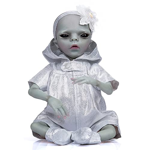 Muñeca Reborn Alien Realista de Silicona de 35 cm miniatura 6