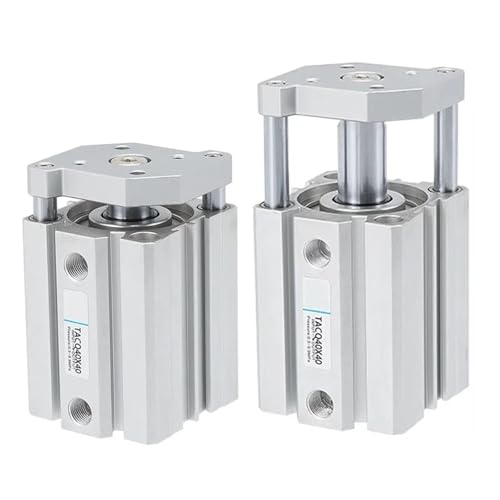 Vérin compact trois axes TACQ double effet avec guide intégré à tige fine 15mm
