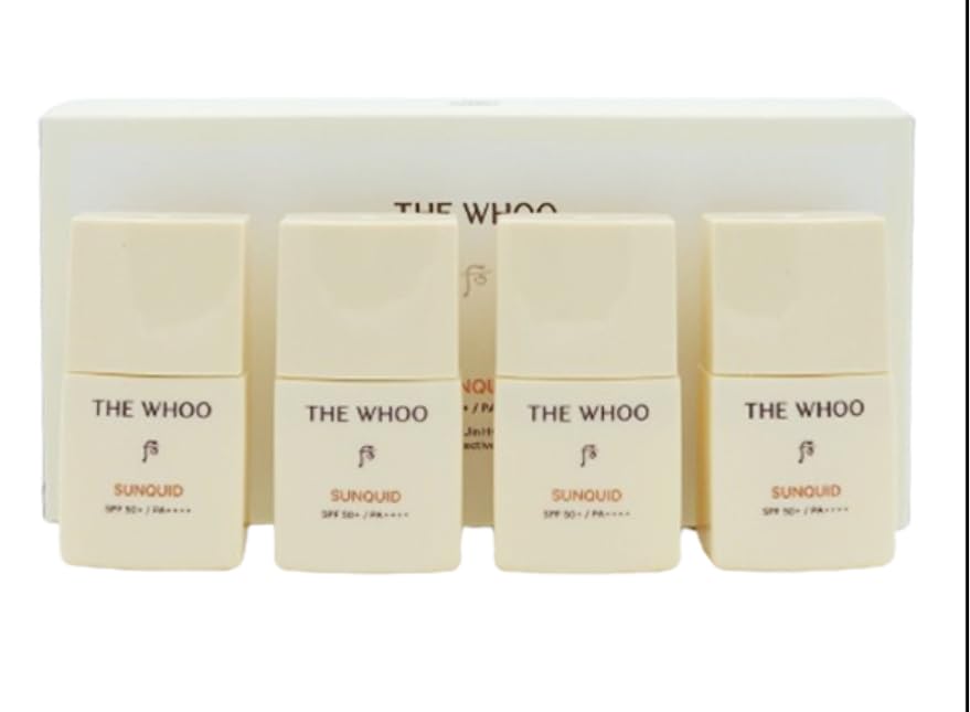 The Whoo Gong Jin Hyang Sunquid UV Protective Lotion 4 Pcs Set