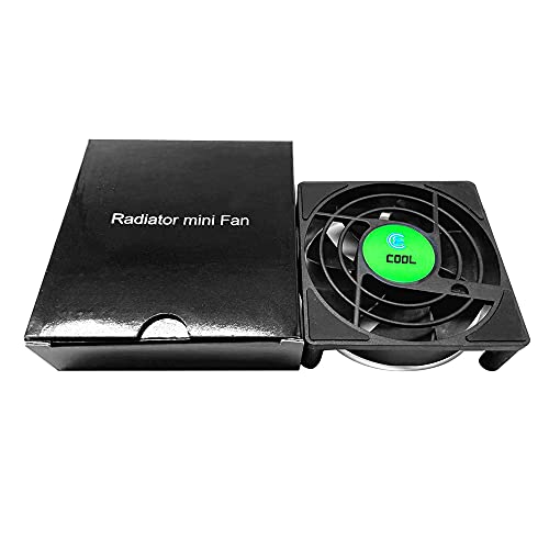 Bewinner Longer Life Time TV Box Silent Cooler 5V USB Power Radiador Mini Ventilador para Box Set Negro