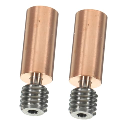 FUNOMOCYA Heatbreak Throat Tube with High Performance and Flexibility 2pcs Golden Colour Bi-metal for 3d Printer Accesso