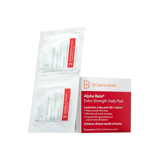 Dr. Dennis Gross Alpha Beta Extra Strength Daily Peel: for Oily Skin, Uneven Tone or Texture, Wrinkles or Enlarged Pores (5 Treatments)