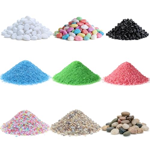 Warmtree Basing Material Kit,9 Pack Miniature Landscape Rocks