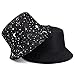 BAOZENGMUY Kapelusz typu bucket unisex moda lato czarny biały nadruk czapki rybaka kapelusze męskie kobiety 5