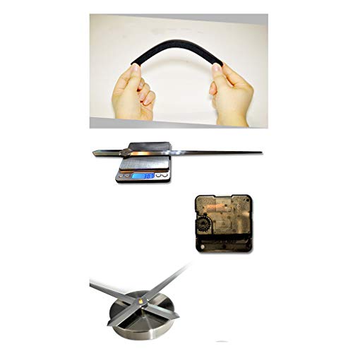 Reloj de Pared 3D con Números Grandes y Espejo Marrom 80-120cm miniatura 4