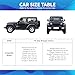 COLOR RAIN TIME Jeep Wrangler Cover Waterproof 2 Door, All Weather for Jeep Rain Cover for Automobiles, Outdoor Full Exterior for Jeep Covers Fits JK JL TJ YJ CJ