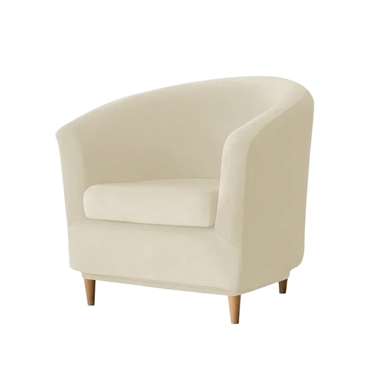 AMENGJ Bucket Chair Covers Elastic Velvet Bath Tub Armchair Covers Stretch Single Couch Cover Club Sofa Slipcover Home Hotel Bar Counter Accent Chair(Coior 1)