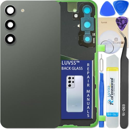 Vitre arrière Samsung S23 vert cache batterie SM-S911B lentille caméra kit réparation