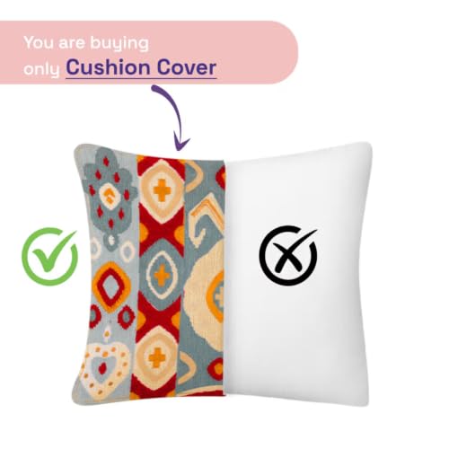 Image of Wakefit Designer Cushion Cover | 24x24 inch | Plush Fur Feel | Velvet Fabric | Machine Washable | Pack of 1 | Fur Beige
