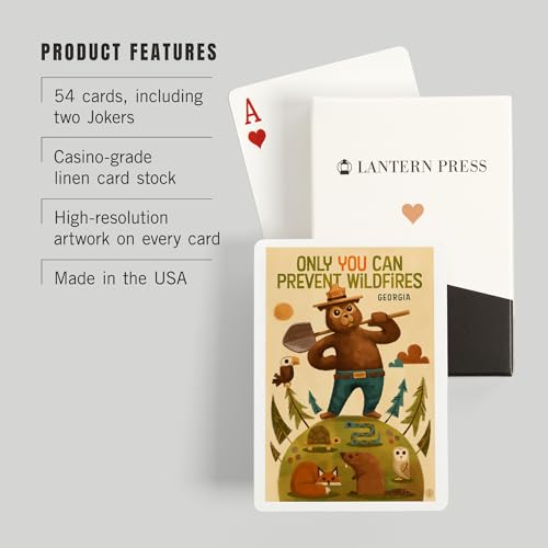 Juego de Cartas Poker Smokey Bear 52 naipes miniatura 3