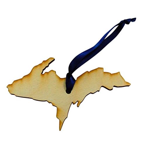 Westman Works The U.P. Michigan Upper Peninsula Wooden Christmas State Ornament Handmade in The U.S.A.